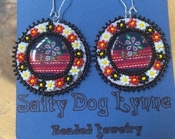 Handmade beaded earrings