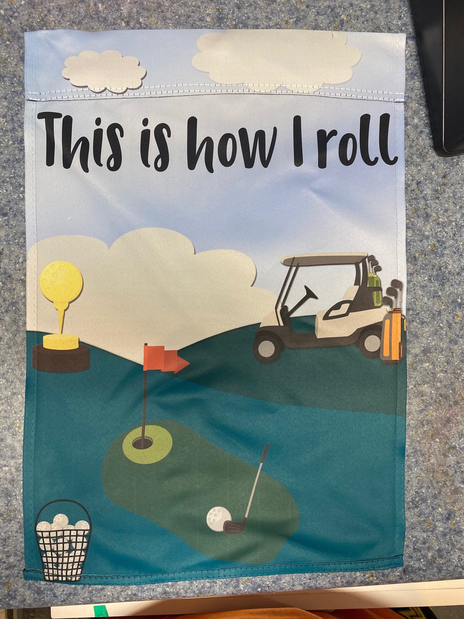 Golf Garden Flag Etsy