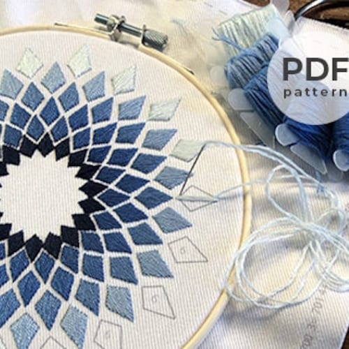 Native Pine Counted Embroidery Pattern Modern Embroidery Etsy