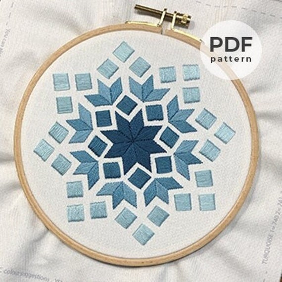 Buy Rectangle Geometric Embroidery Pattern Online in India - Etsy