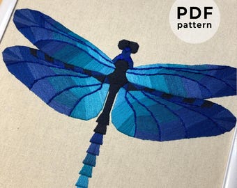 Embroidery Pattern: Dragonfly (Digital Download)