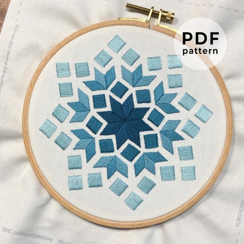 Embroidery Pattern: Rectangle (digital Download) - Etsy