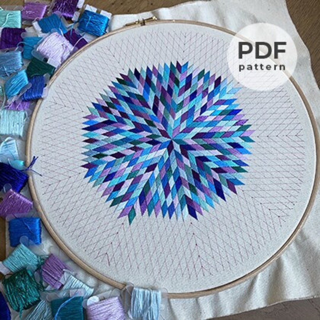 Carreau Embroidery Pattern - Etsy