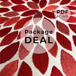 Patrón de bordado: Paquete completo (descarga digital)
