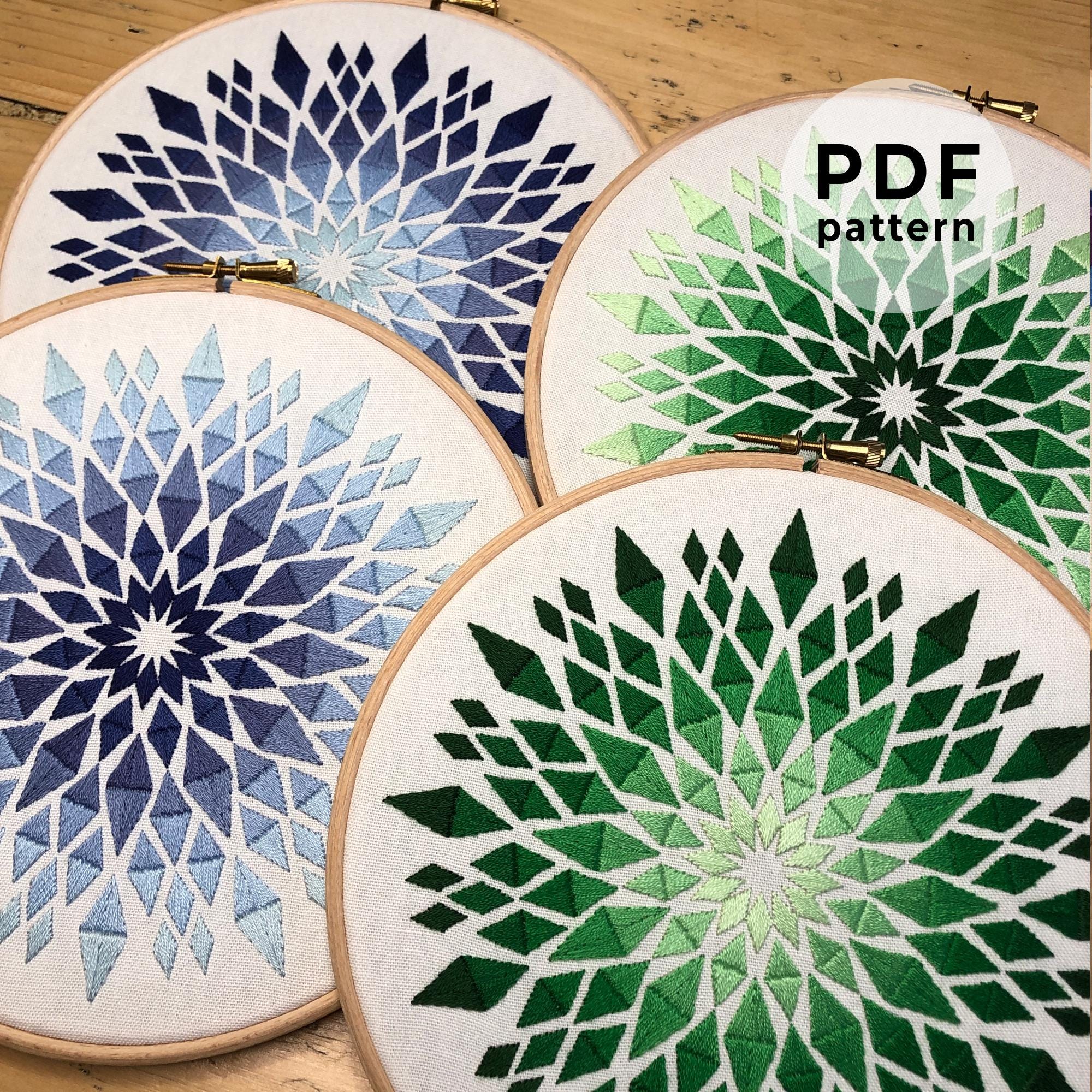Embroidery Pattern: Adamas (digital Download) - Etsy