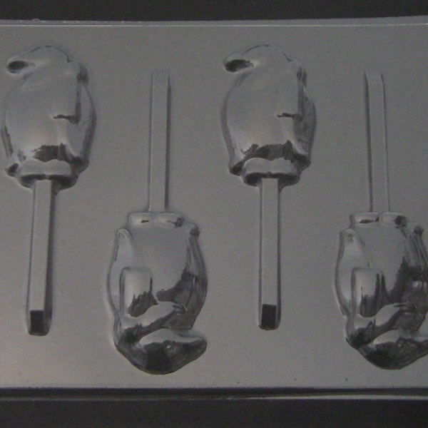 680 Penguin Chocolate Candy Lollipop Mold