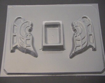 266 3D Santa Sleigh Christmas Holiday Chocolate Mold