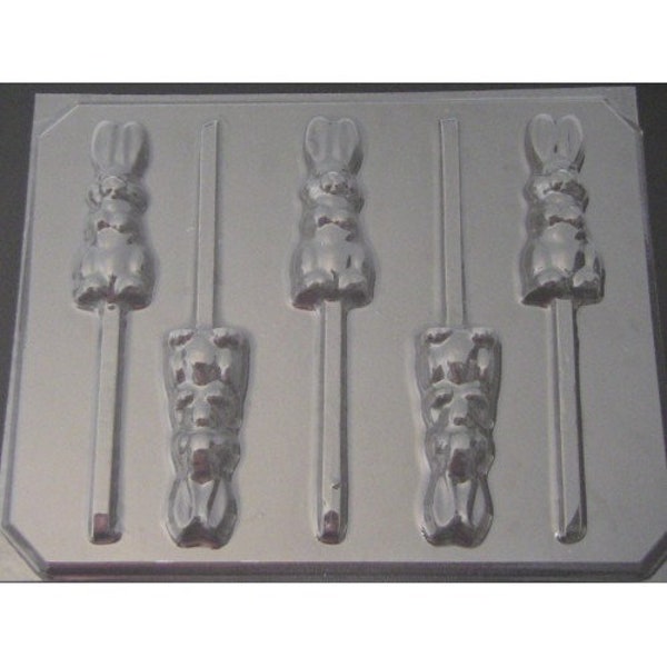 812 Begging Bunny Rabbit Easter Chocolate Candy Lollipop Mold