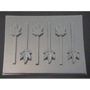 Moule à sucettes au chocolat et aux feuilles de marijuana, 537 pots