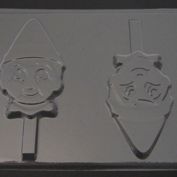 578sp ELF on the SHELF Holiday Christmas Chocolate Candy Lollipop or Soap Mold