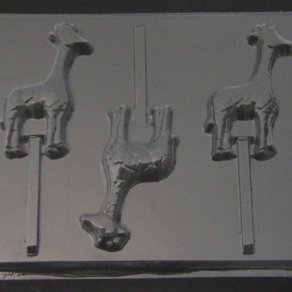 682 Giraffe Chocolate Candy Lollipop Mold