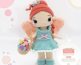 Amigurumi Fairy Doll: Faye / Tarturumies Crochet Pattern PDF • (Spanish - English) •