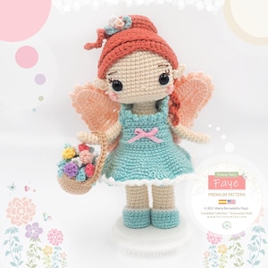 Amigurumi Fairy Doll: Faye / Tarturumies Crochet Pattern PDF • (Spanish - English) •