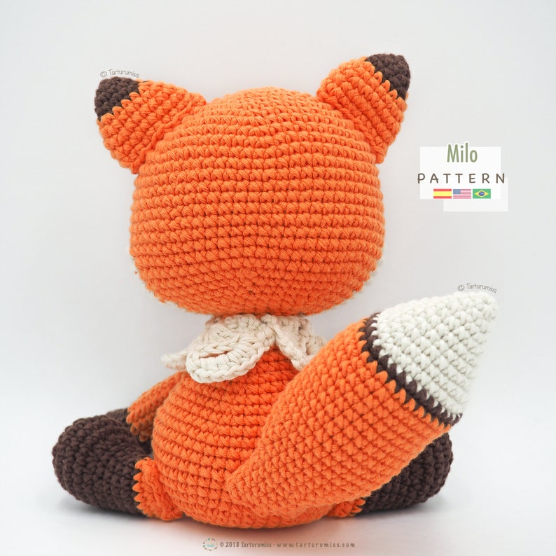 Amigurumi Fox / Tarturumies Crochet Pattern PDF Milo the Fox image 3