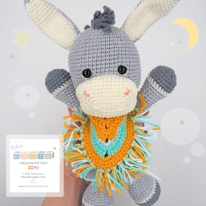 Patrón de crochet / Amigurumi Burro Eddie Tarturumies Tutorial en archivo PDF Es En imagen 2