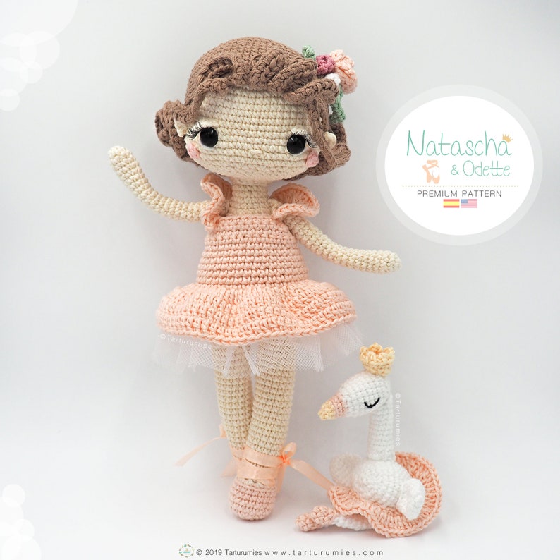 Amigurumi Ballerina Doll / Tarturumies Crochet Pattern PDF Natascha and Odette image 3
