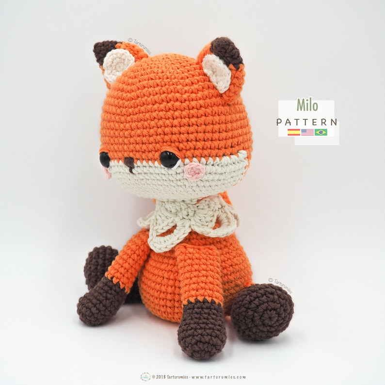 Amigurumi Fox / Tarturumies Crochet Pattern PDF Milo the Fox image 5