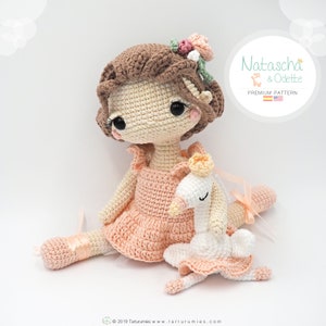 Amigurumi Ballerina Doll / Tarturumies Crochet Pattern PDF Natascha and Odette image 7