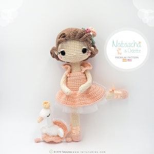 Patrón de crochet / Amigurumi Muñeca Bailarina Natascha y Odette Tarturumies Tutorial en archivo PDF ES EN imagen 5