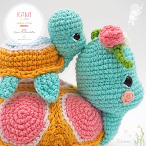 Patrón de crochet / Amigurumi Tortugas Marinas Kami & Bri Tarturumies Tutorial en archivo PDF Es En imagen 4