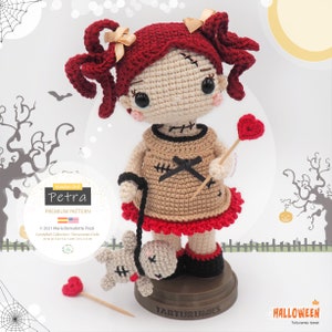 Amigurumi Halloween Voodoo Doll: Petra / Tarturumies Crochet Pattern PDF • (Spanish - English) •