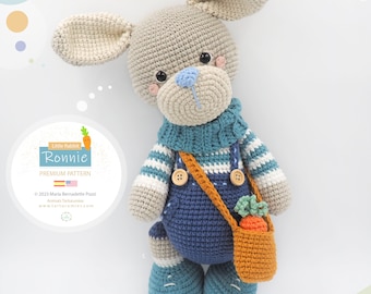 Amigurumi Little Rabbit Ronnie / Tarturumies Crochet Pattern PDF • (Spanish - English) •