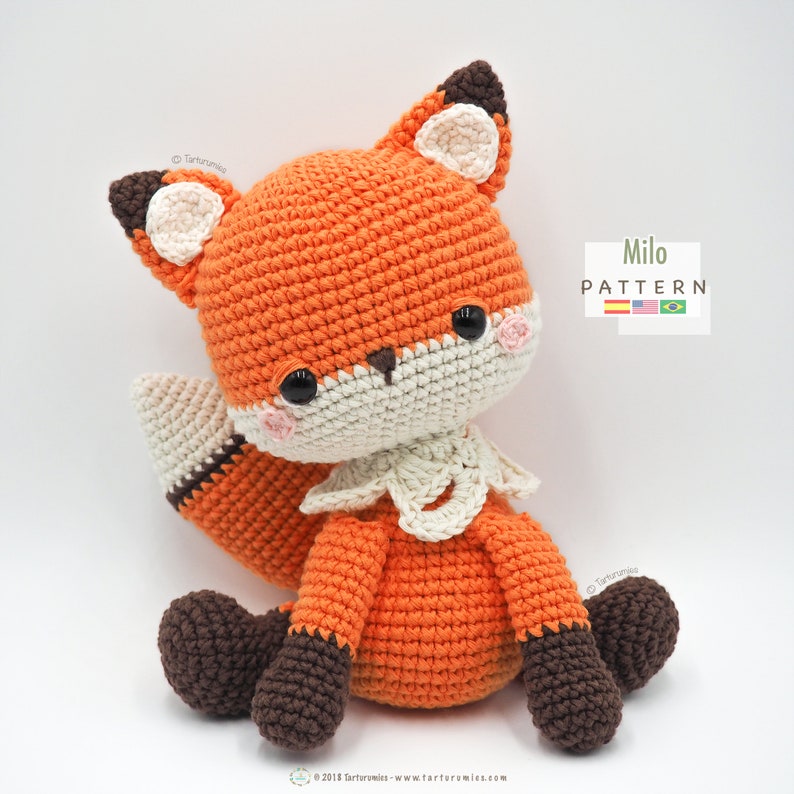 Amigurumi Fox / Tarturumies Crochet Pattern PDF Milo the Fox image 4