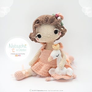 Amigurumi Ballerina Doll / Tarturumies Crochet Pattern PDF Natascha and Odette image 2