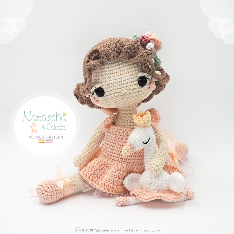 Amigurumi Ballerina Doll / Tarturumies Crochet Pattern PDF Natascha and Odette image 2