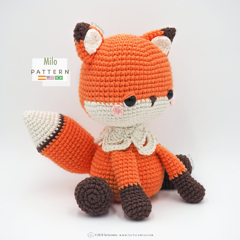 Amigurumi Fox / Tarturumies Crochet Pattern PDF Milo the Fox image 2