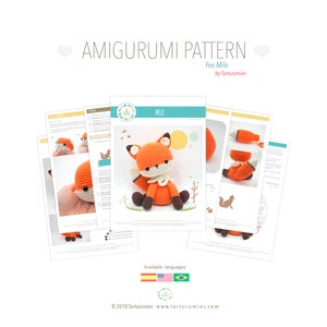 Amigurumi Fox / Tarturumies Crochet Pattern PDF Milo the Fox image 6