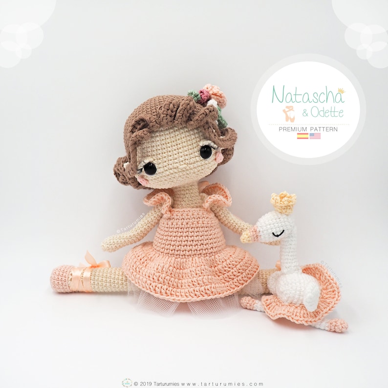 Amigurumi Ballerina Doll / Tarturumies Crochet Pattern PDF Natascha and Odette image 6