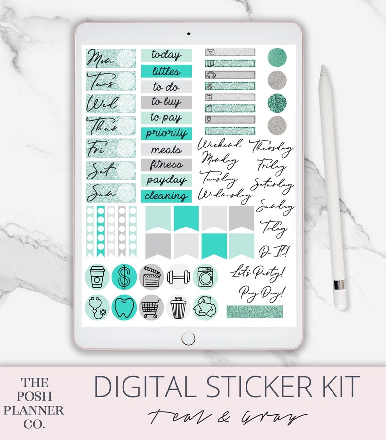 Digital Stickers Digital Planner Stickers Digital Stickers Etsy
