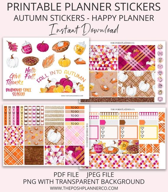 Paper, Party & Kids Autumn Planner Sticker Set Scrapbooking etna.com.pe