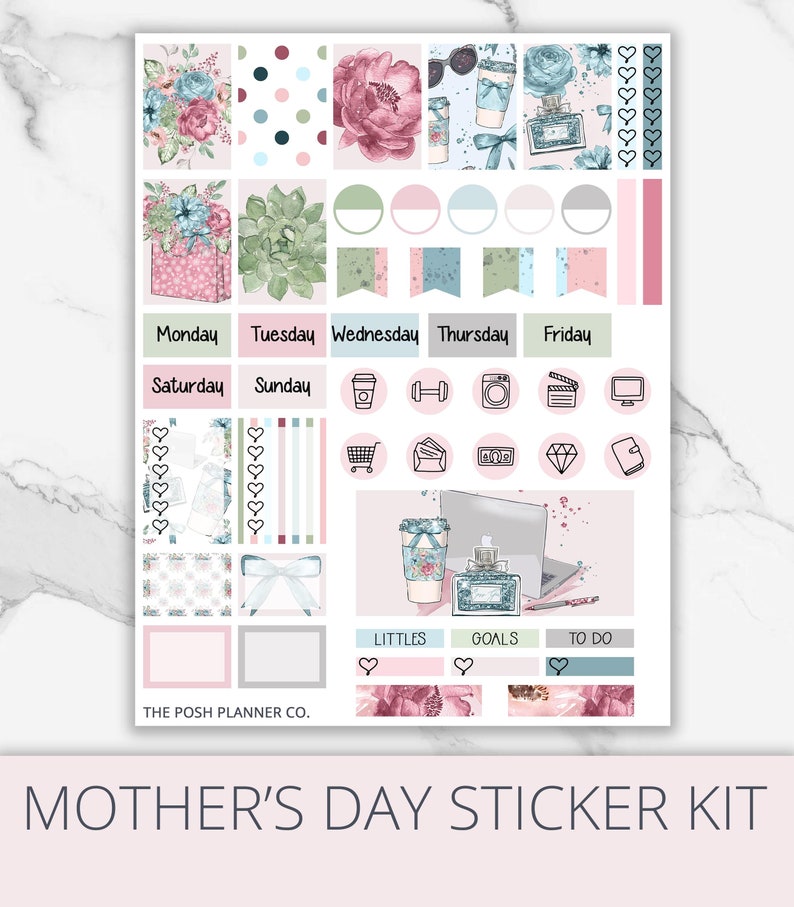 Digital Stickers Mother's Day Planner Stickers Digital - Etsy