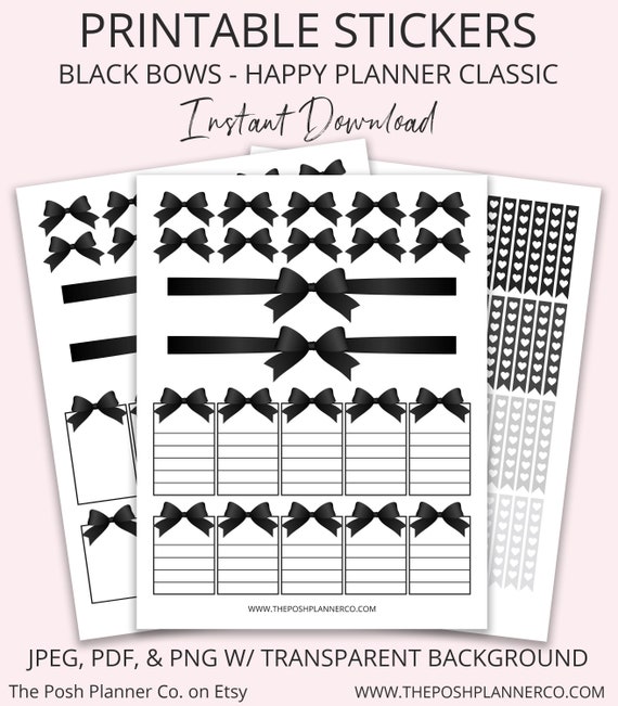 printable planner stickers happy planner printable stickers etsy