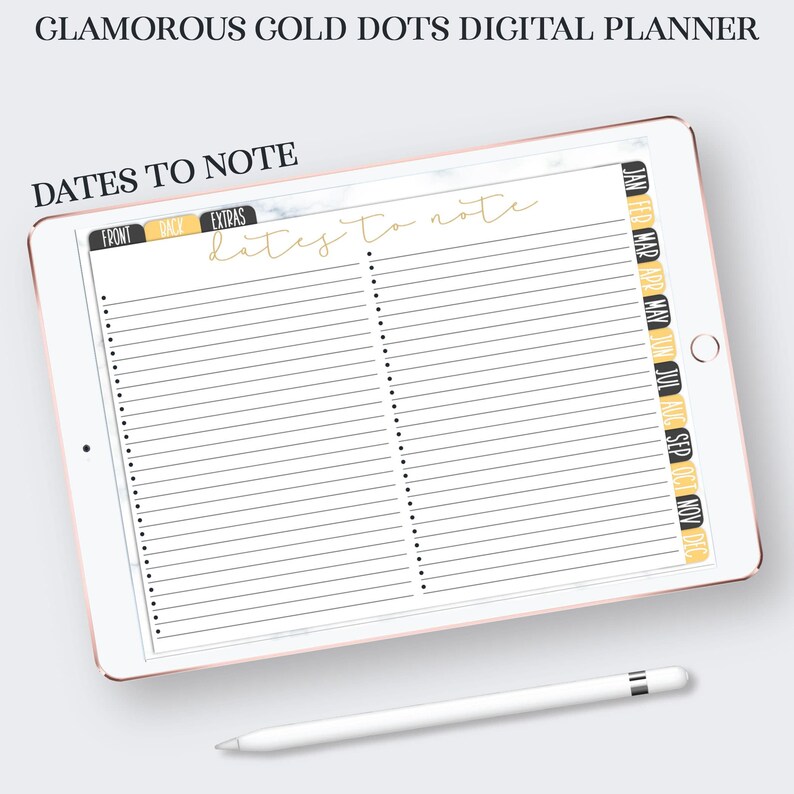 Digital Planner, iPad Planner, Goodnotes Planner, Notability Planner, Hyperlinked Planner, iPad