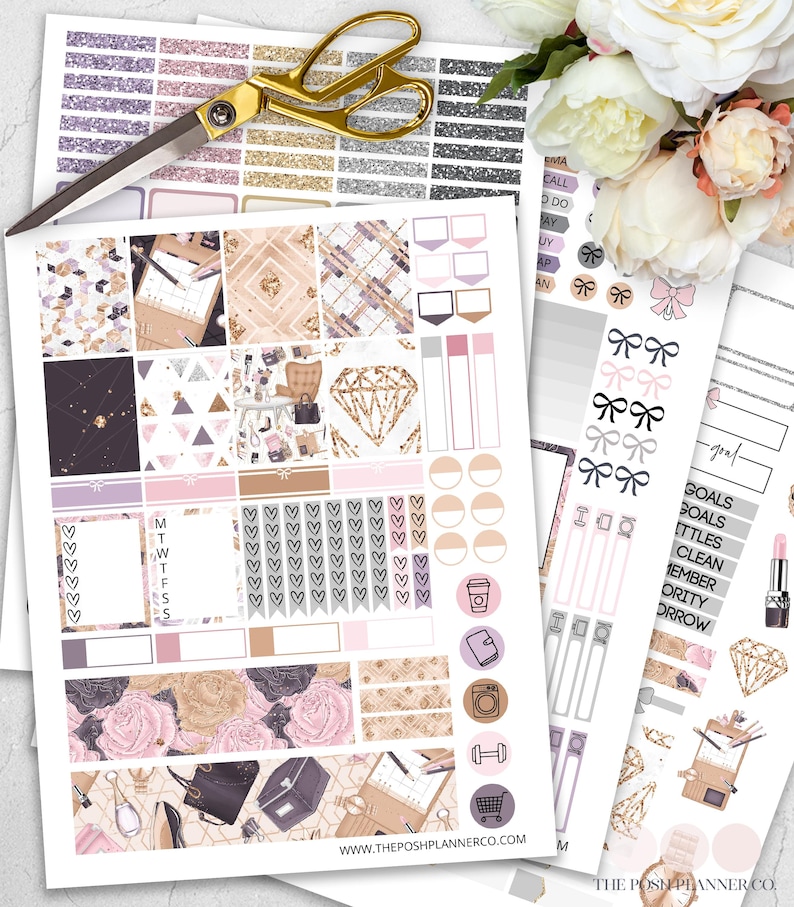 Girl Boss Printable Planner Stickers Planner Girl Weekly - Etsy