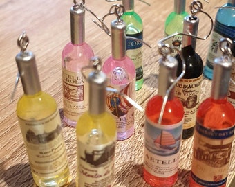 Red Wine Bottle Earrings Super Fun Cute Unique Pick a Pair Wino Alcohol Bottles Jewelry
