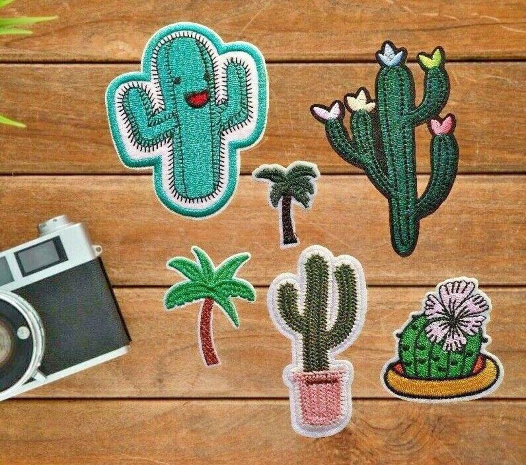 Cactus Ropes Patch Cactus Tree Palm Green Embroidered Logo Patch Badge Iron on / Sew On - Etsy