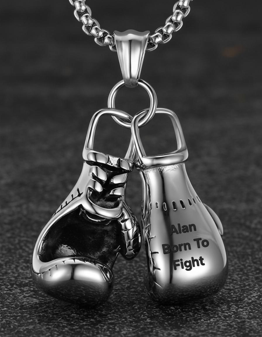 LaBenie Dangle Fighter Boxing Glove Charm - Silver Plated Alloy Charm For Bracelets And Necklaces