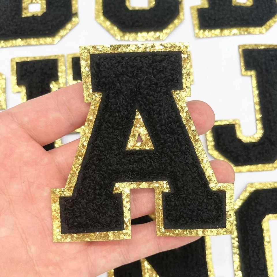 Promotion Stocked Embroidered Patch Custom Colorful Repair Alphabet Letters  Embroidered Chenille Badge Iron on Adhesive Clothes - China Custom Chenille  Patch Sweatshirt and Chenille Patch All Black price