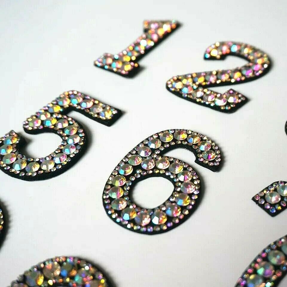 Rhinestone Iron on Letters, Iron on Letters, Rhinestone Letter