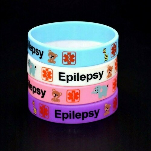 Epilepsy Epileptic Children's Kids Medical Alert Bracelet Etsy