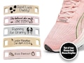 Personalised Marathon Shoe Tags: Engraved Stainless Steel Trainer Tag with Custom Font & Icon Choices product logo