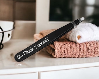 Personalised Tweezers Funny Engraved Novelty Gift Stocking Filler Christmas Beauty Therapist Hairdresser Eyebrow Custom Name Personalized