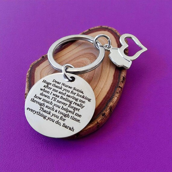 Portachiavi Per Infermieri In Acciaio Inox - Inciso Con Frase Ispiratrice - Regalo Settimana Infermieri, Natale, Apprezzamento - 5