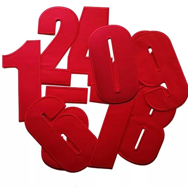 22cm Extra Large Number Patch Patches Iron on / Sew Alphabet Etsy UK