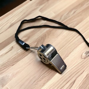 Personalised Whistle Engraved Silver Metal Referee Sports Rope Rugby Football Customised Football Valentines Day Gift image 10