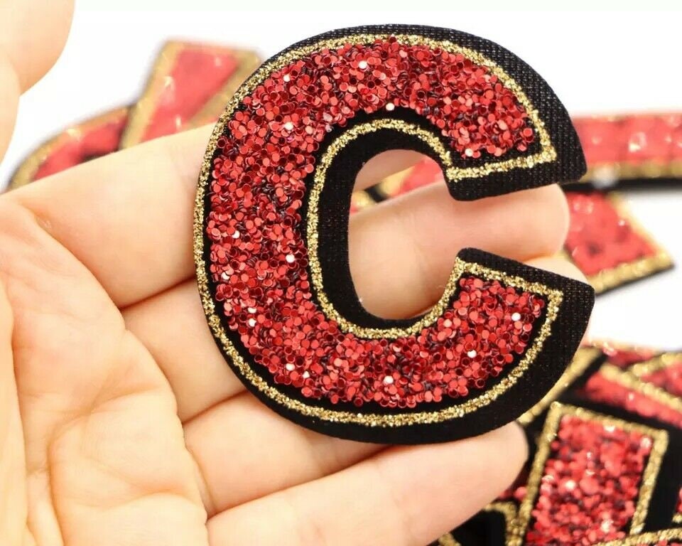 Clothing Diy Large Patch Pop Letters Sequins Embroidered - Temu